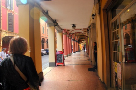 Walking down Via San Vitale