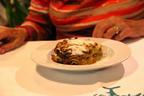 Lasagne Bolognese - a dish typical of the city of Bologna