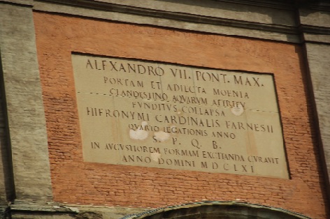 a plaque on the previous building
