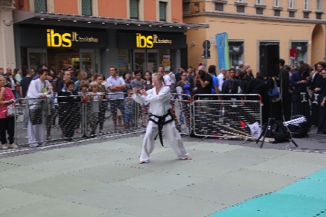 one of the martial arts demos