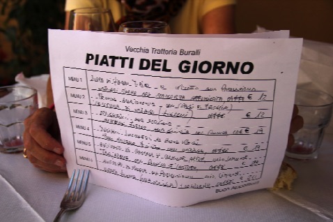 menu - Italiano
