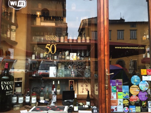 Enoteca Vanni - wine store - note the front window!