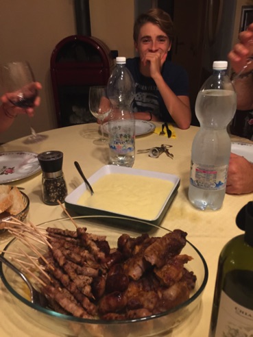 grilled meats - chicken/turkey kebobs, sausages, and pork 