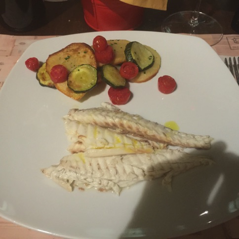 sea bream with vegetables