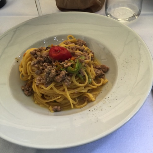 Tagliolini with veal