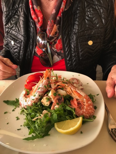This is the second best seafood salad in Lucca