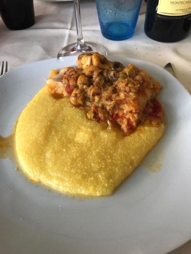 Baccalà with polenta