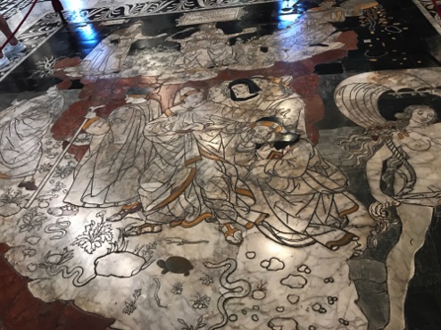 inlaid marble floor