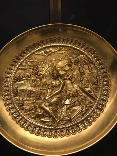 details on one of 36 gold plates