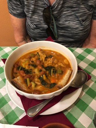 Zuppa alla frantoiana di verdure di stagione-  soup with seasonal vegetables