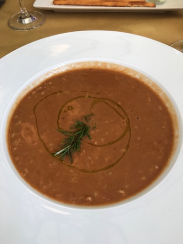 Typical Luchese Soup -with spelt and red beans from Lucca