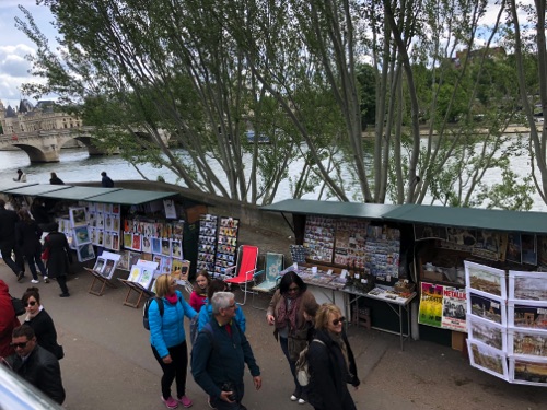 booksellers along the Seine - permanent stands that each rent yearly