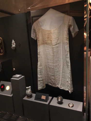 One of her prison gowns and other items 